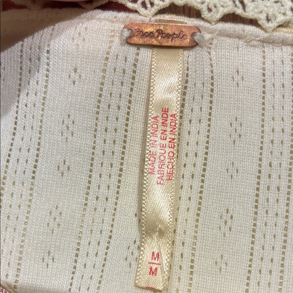 FP Movement by Free People Cream Blouse with Floral Embroidery - Picture 5 of 7